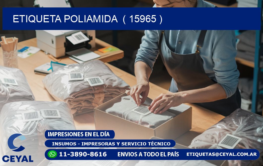 ETIQUETA POLIAMIDA  ( 15965 )