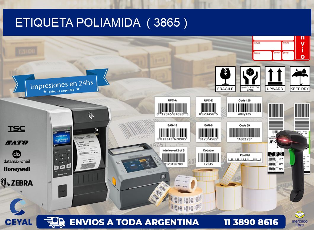 ETIQUETA POLIAMIDA  ( 3865 )