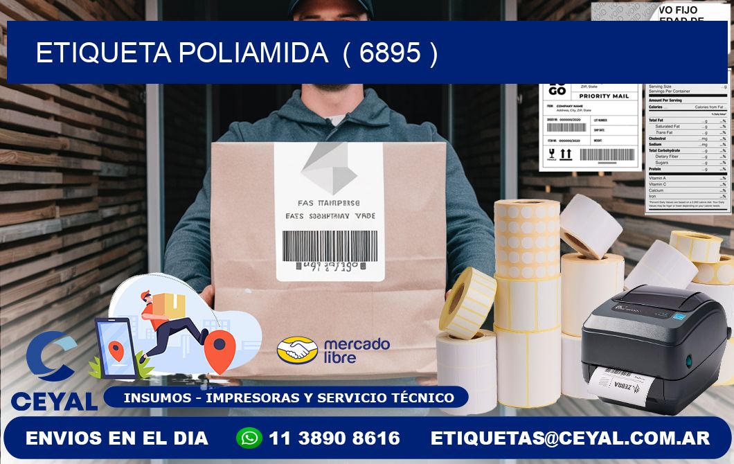 ETIQUETA POLIAMIDA  ( 6895 )