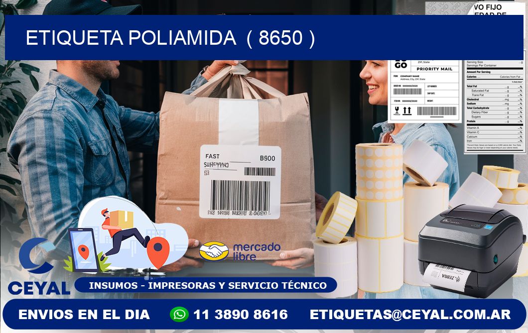 ETIQUETA POLIAMIDA  ( 8650 )
