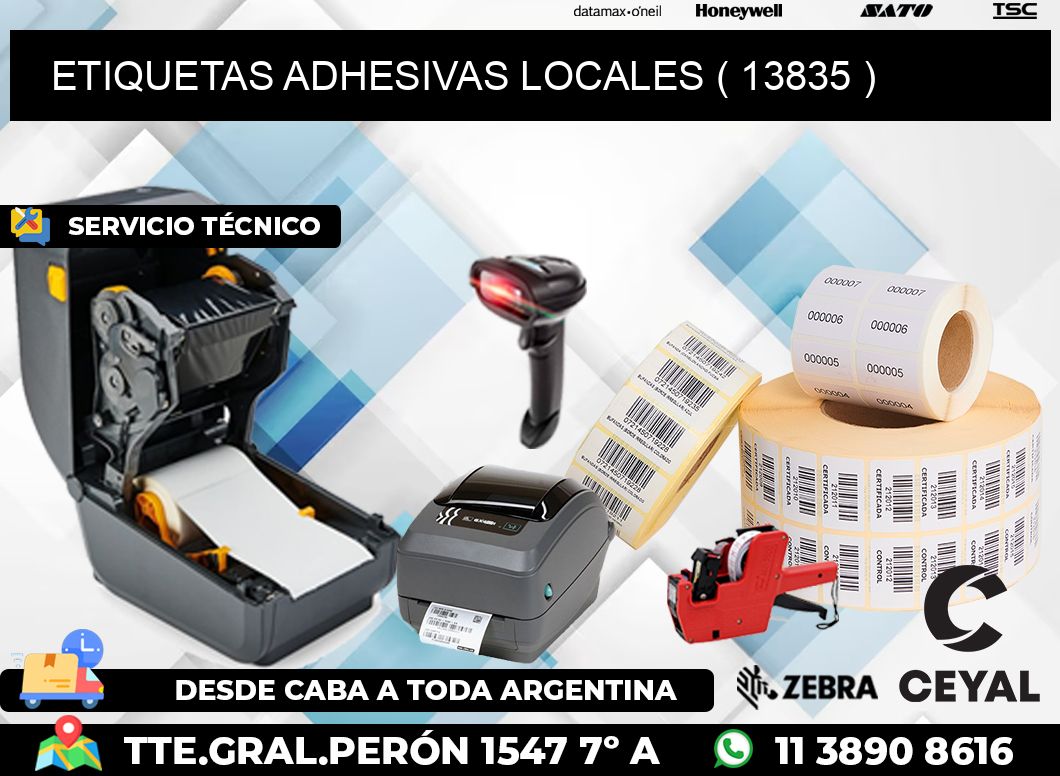 ETIQUETAS ADHESIVAS LOCALES ( 13835 )