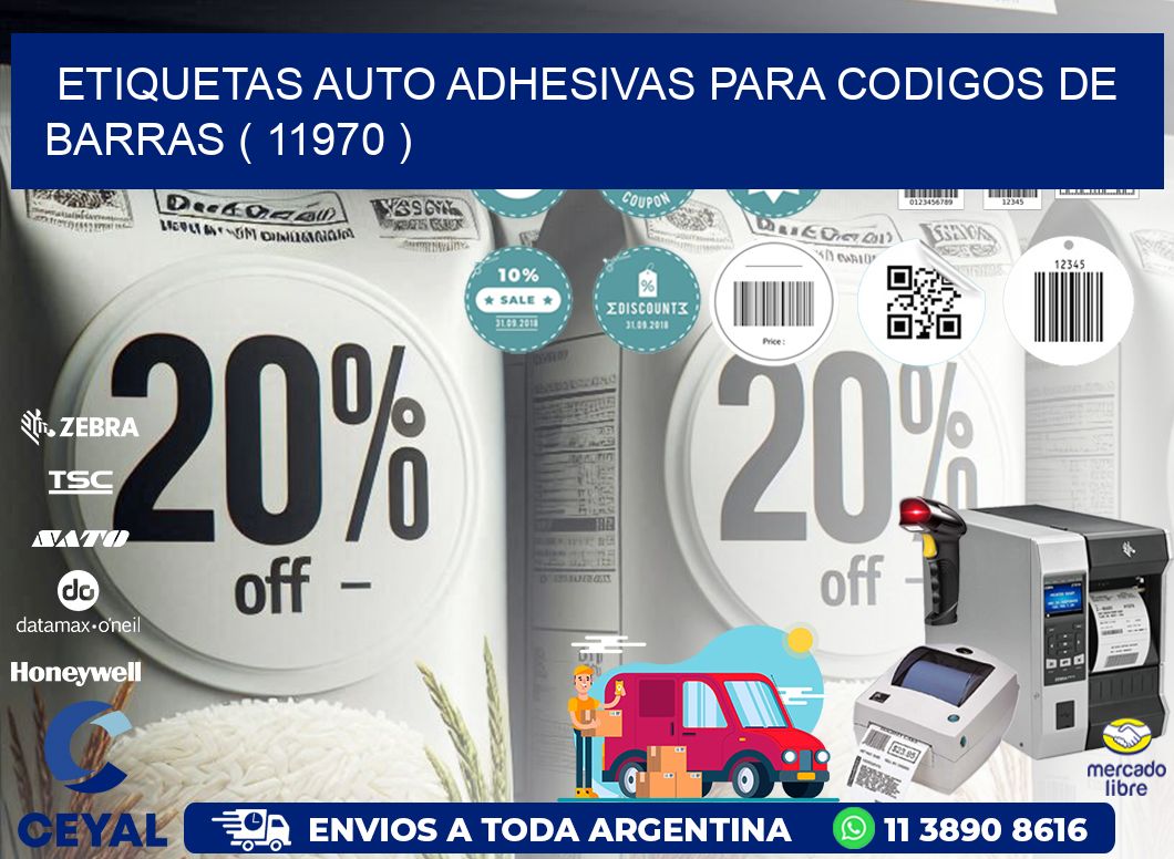 ETIQUETAS AUTO ADHESIVAS PARA CODIGOS DE BARRAS ( 11970 )