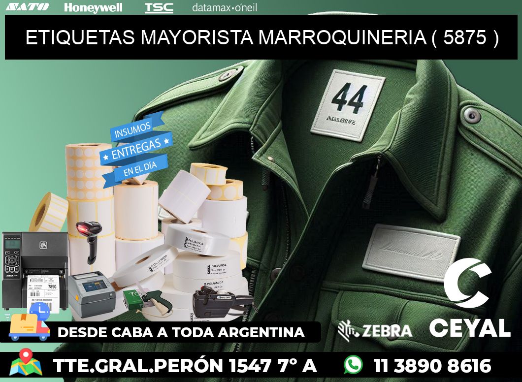 ETIQUETAS MAYORISTA MARROQUINERIA ( 5875 )