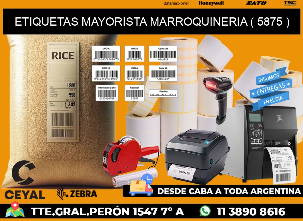 ETIQUETAS MAYORISTA MARROQUINERIA ( 5875 )