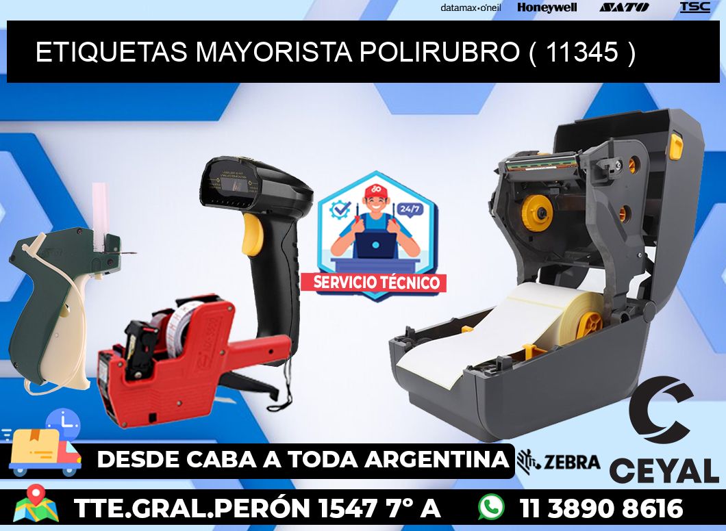 ETIQUETAS MAYORISTA POLIRUBRO ( 11345 )