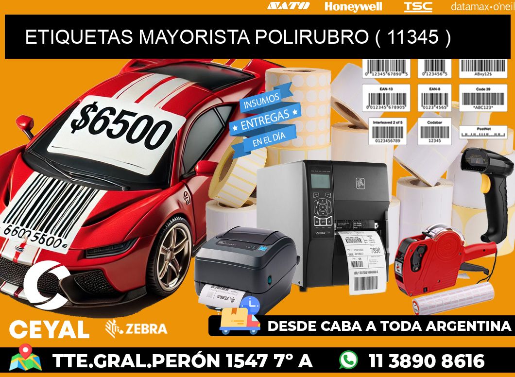 ETIQUETAS MAYORISTA POLIRUBRO ( 11345 )