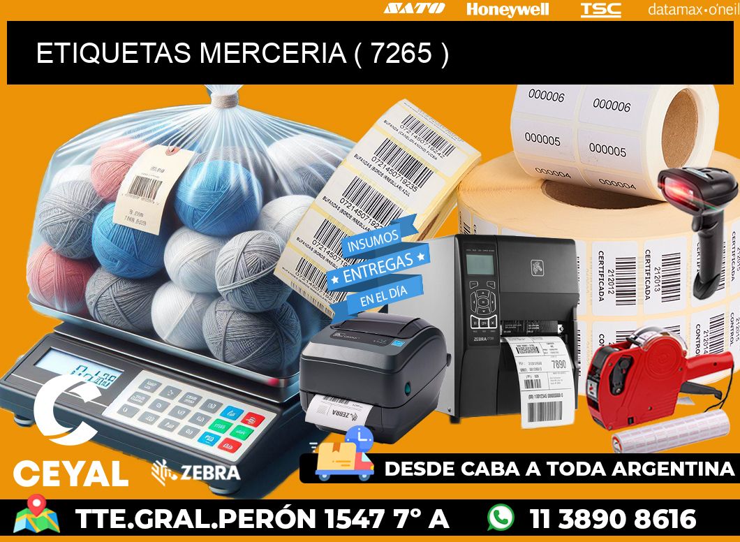 ETIQUETAS MERCERIA ( 7265 )