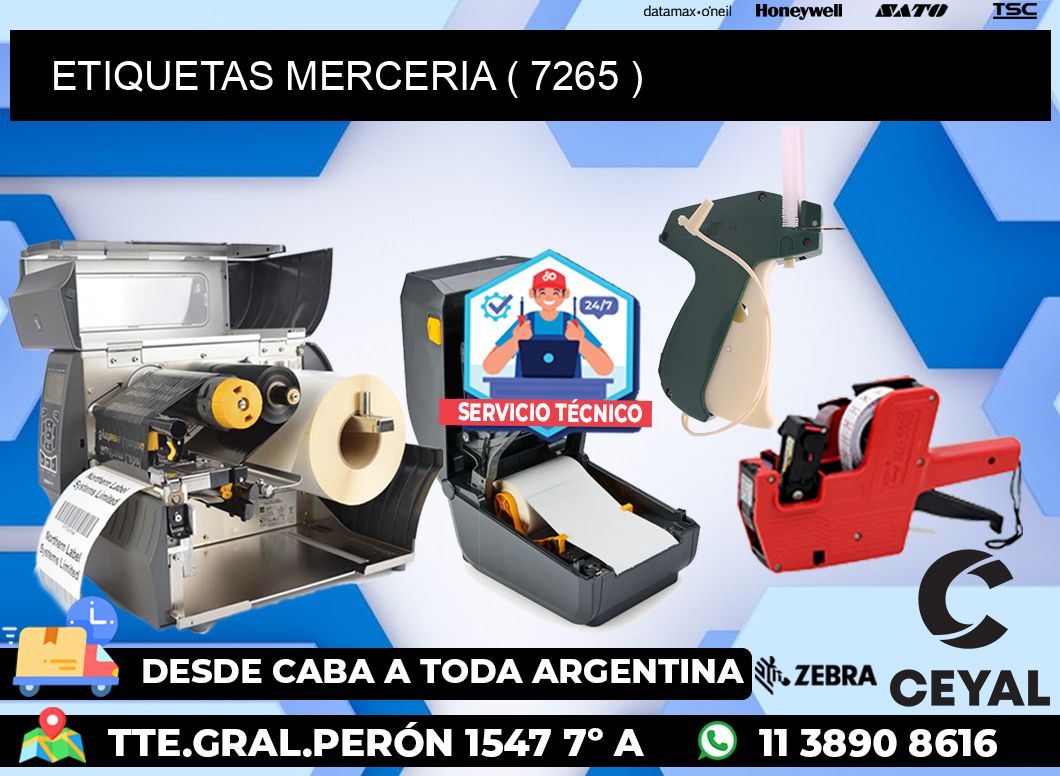 ETIQUETAS MERCERIA ( 7265 )