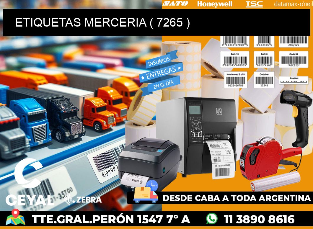 ETIQUETAS MERCERIA ( 7265 )