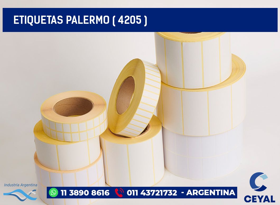 ETIQUETAS PALERMO ( 4205 )