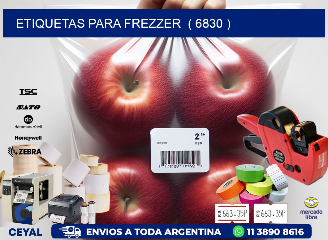 ETIQUETAS PARA FREZZER  ( 6830 )