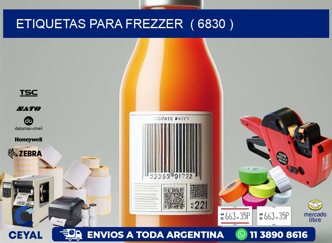 ETIQUETAS PARA FREZZER  ( 6830 )