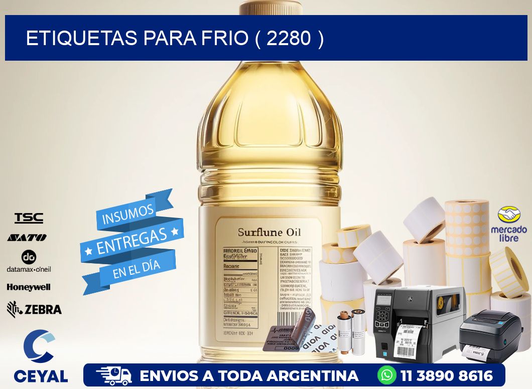 ETIQUETAS PARA FRIO ( 2280 )