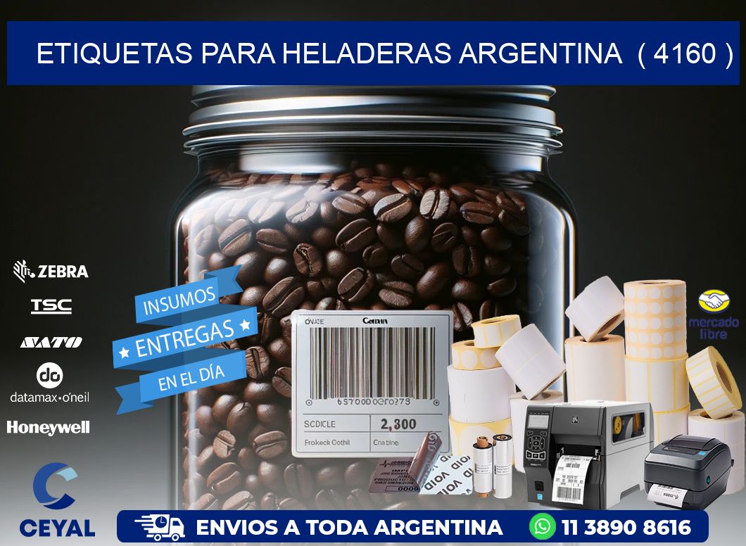ETIQUETAS PARA HELADERAS ARGENTINA  ( 4160 )
