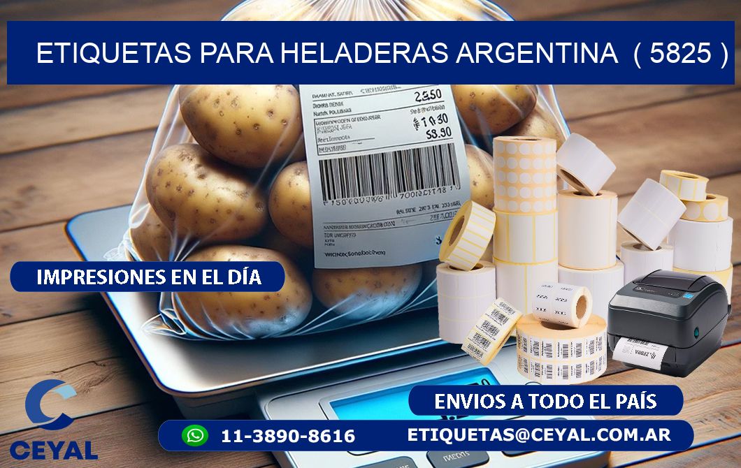 ETIQUETAS PARA HELADERAS ARGENTINA  ( 5825 )