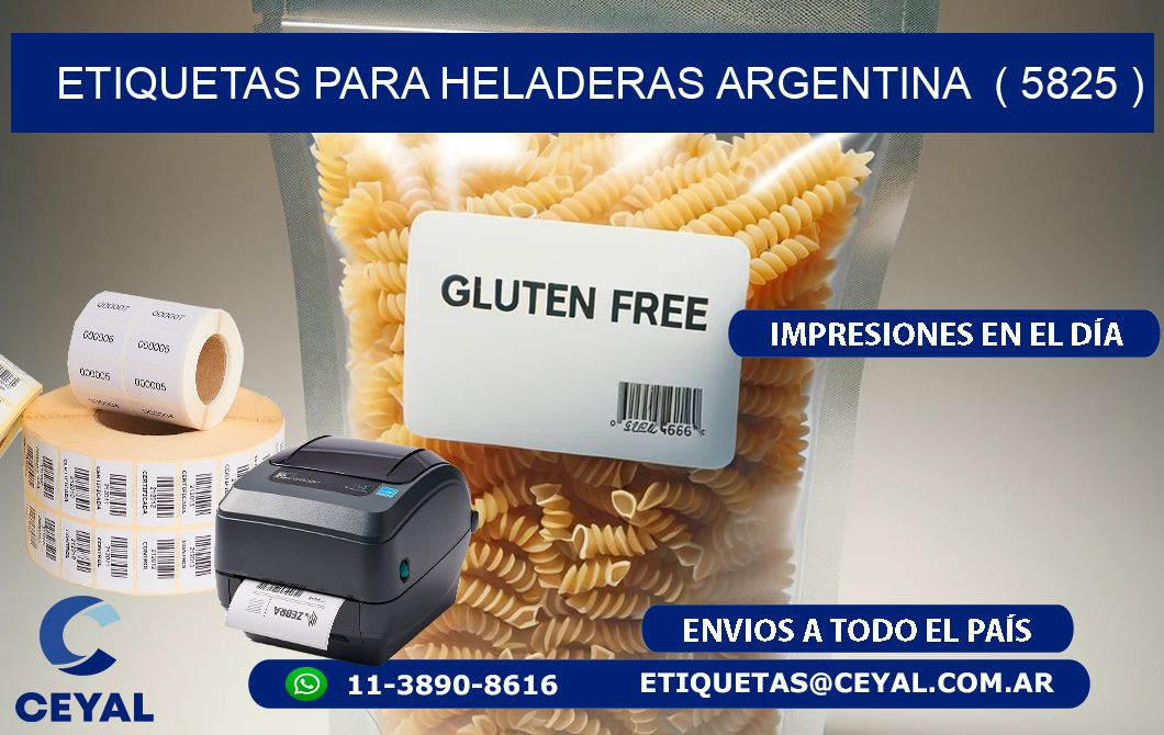 ETIQUETAS PARA HELADERAS ARGENTINA  ( 5825 )