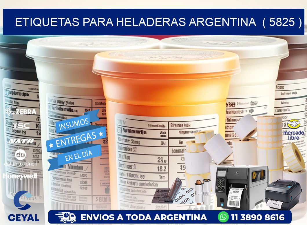 ETIQUETAS PARA HELADERAS ARGENTINA  ( 5825 )