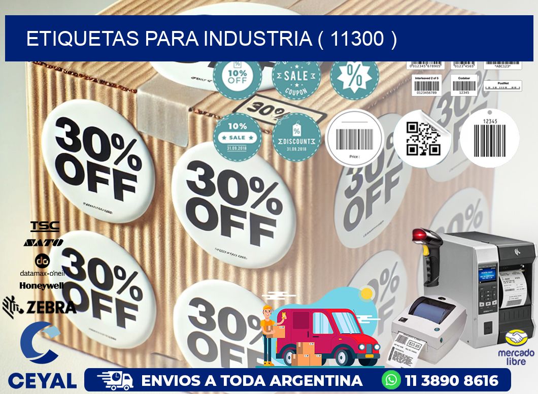 ETIQUETAS PARA INDUSTRIA ( 11300 )