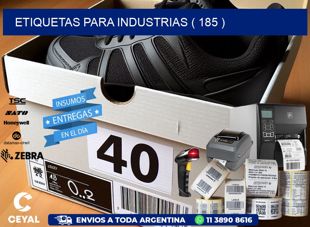 ETIQUETAS PARA INDUSTRIAS ( 185 )