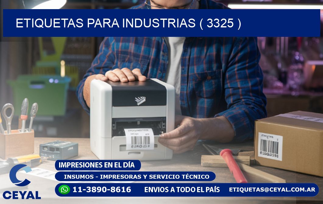 ETIQUETAS PARA INDUSTRIAS ( 3325 )