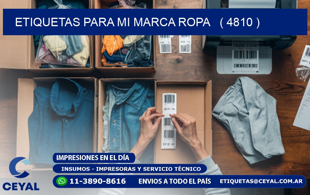 ETIQUETAS PARA MI MARCA ROPA   ( 4810 )