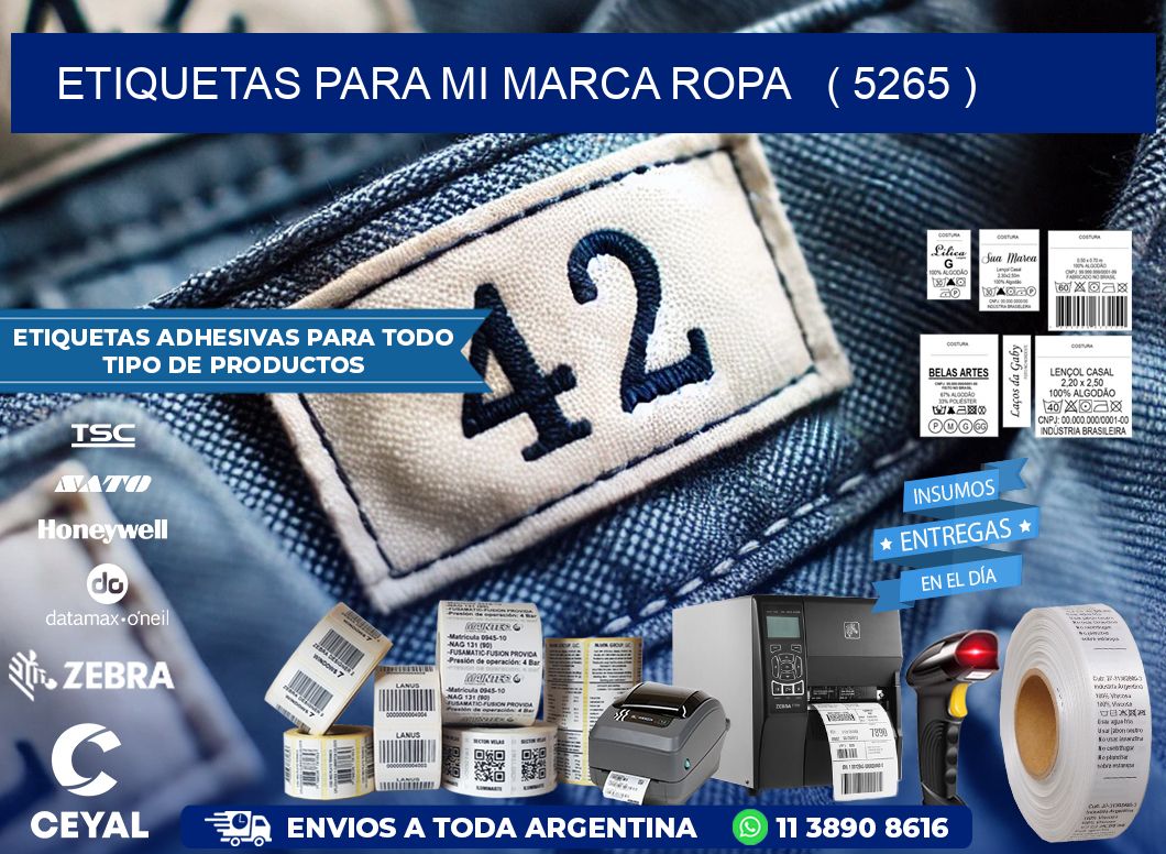 ETIQUETAS PARA MI MARCA ROPA   ( 5265 )