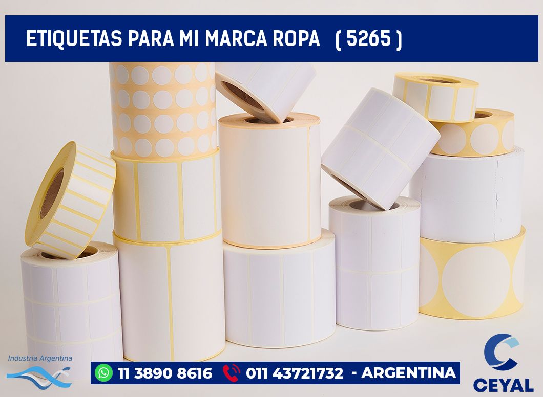 ETIQUETAS PARA MI MARCA ROPA   ( 5265 )