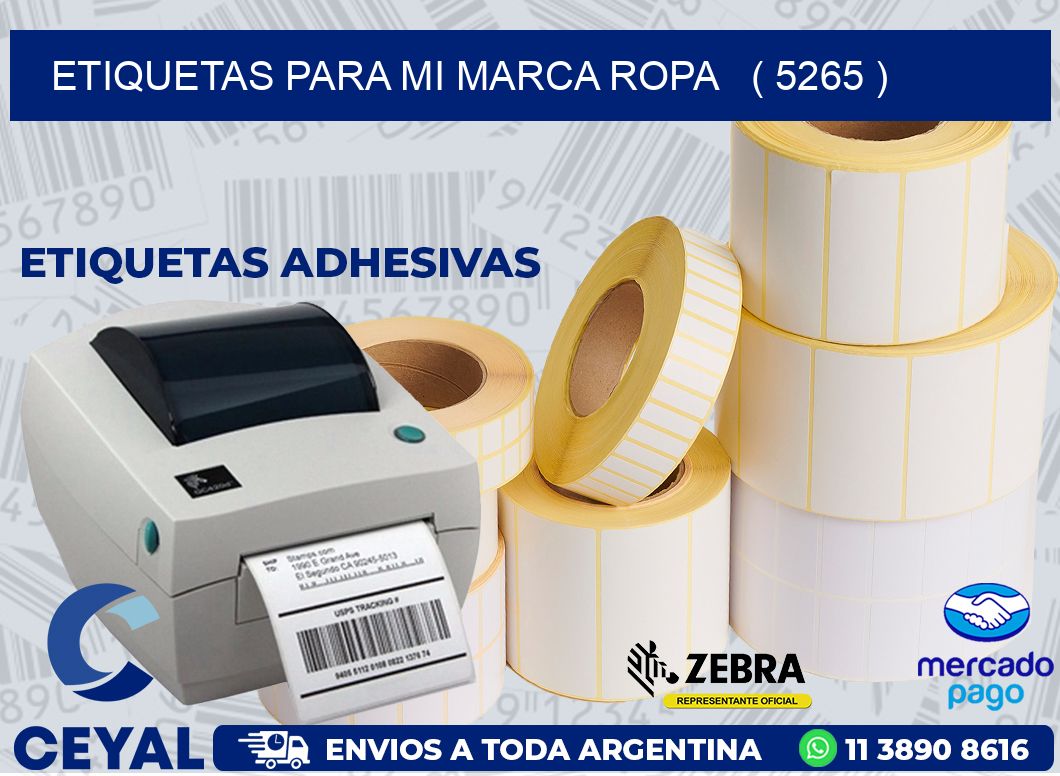 ETIQUETAS PARA MI MARCA ROPA   ( 5265 )