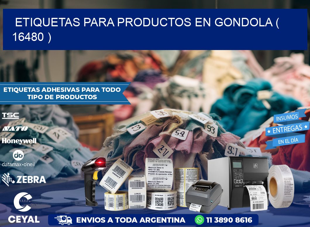 ETIQUETAS PARA PRODUCTOS EN GONDOLA ( 16480 )