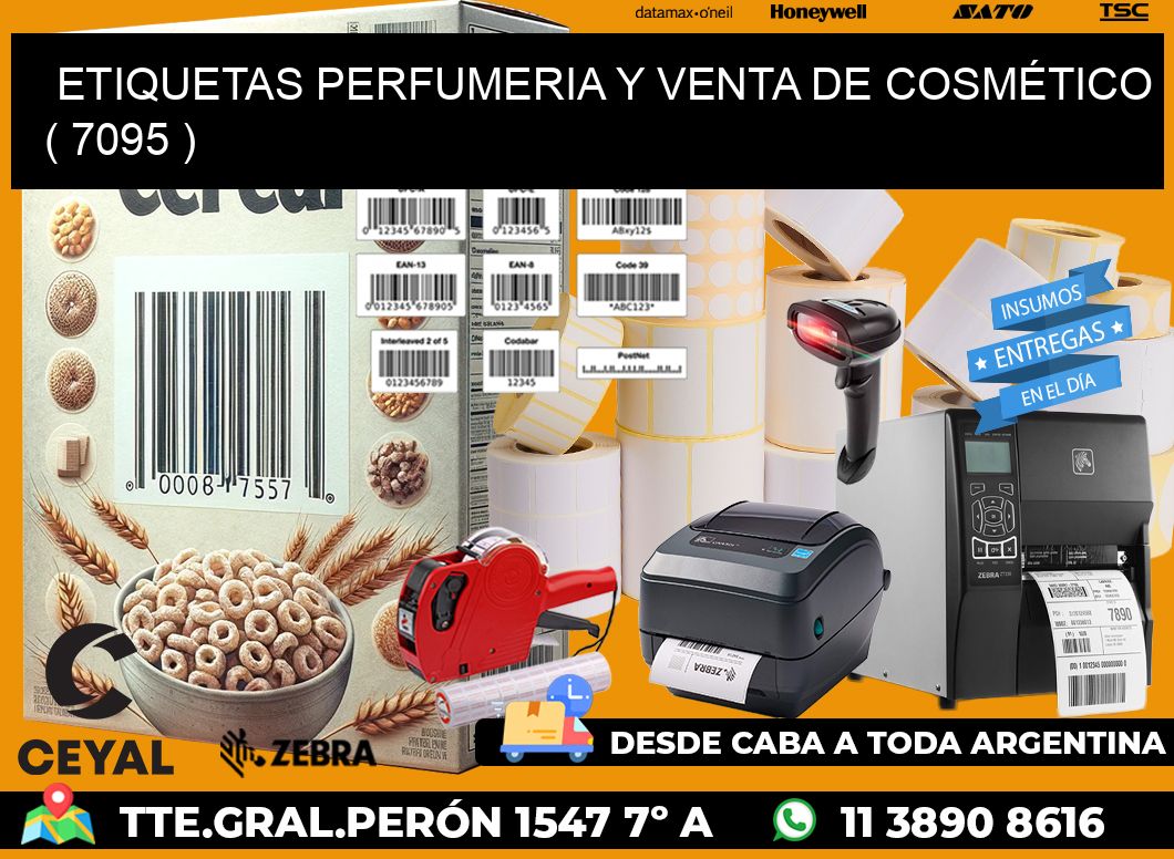 ETIQUETAS PERFUMERIA Y VENTA DE COSMÉTICO ( 7095 )