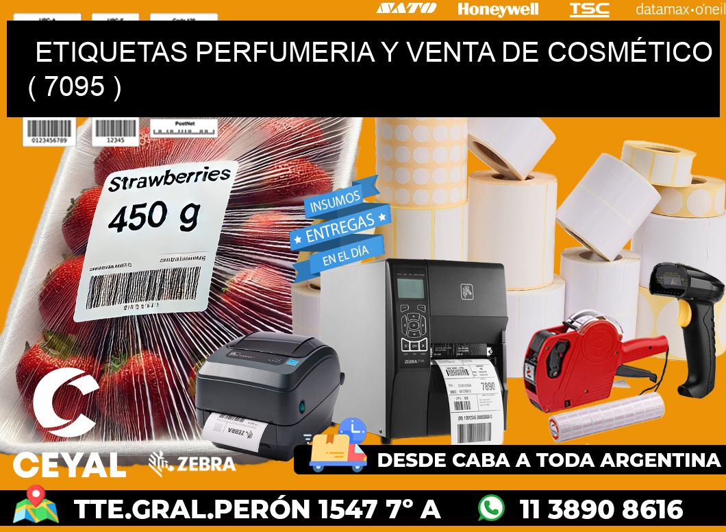 ETIQUETAS PERFUMERIA Y VENTA DE COSMÉTICO ( 7095 )