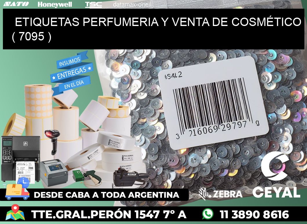 ETIQUETAS PERFUMERIA Y VENTA DE COSMÉTICO ( 7095 )