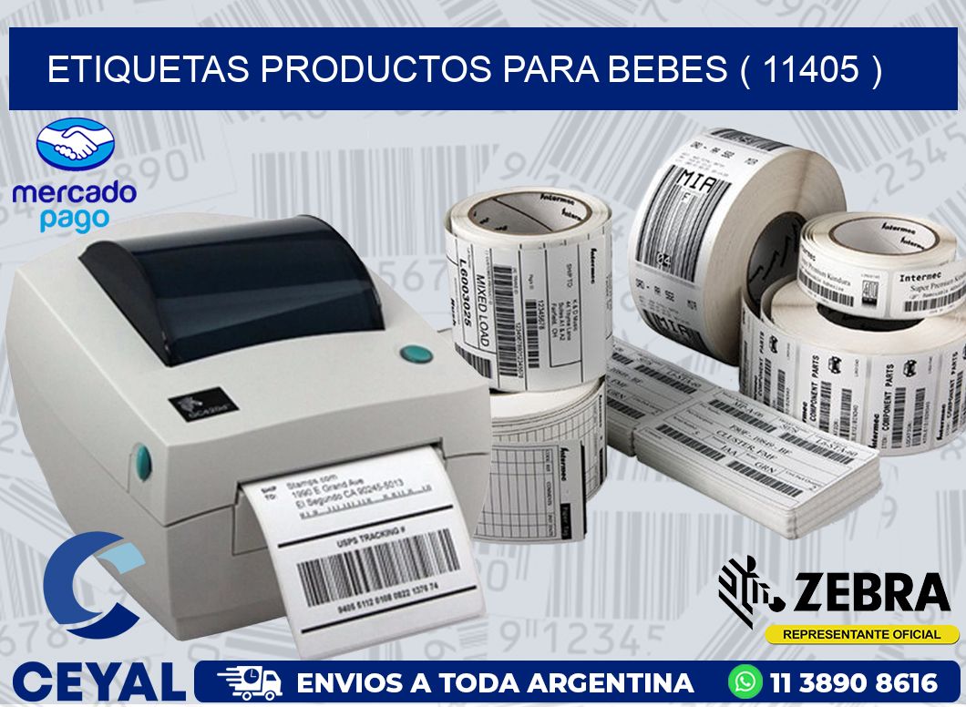 ETIQUETAS PRODUCTOS PARA BEBES ( 11405 )