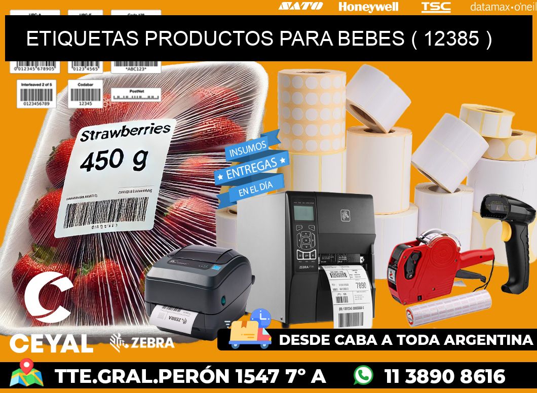 ETIQUETAS PRODUCTOS PARA BEBES ( 12385 )