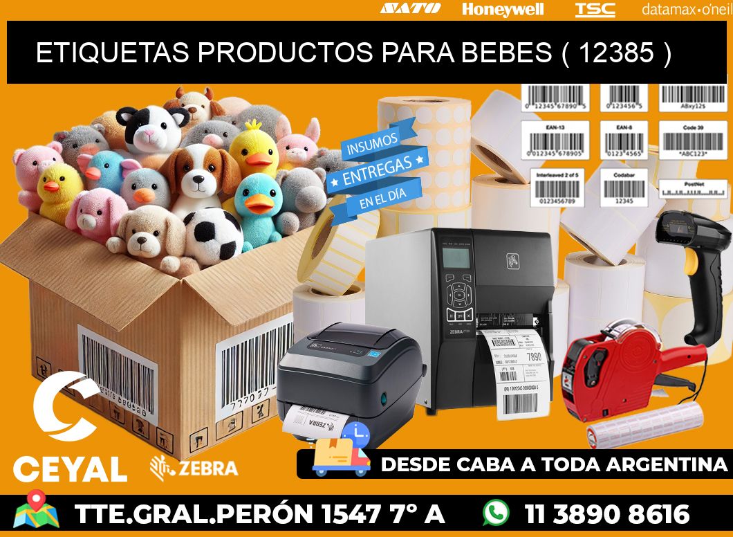 ETIQUETAS PRODUCTOS PARA BEBES ( 12385 )