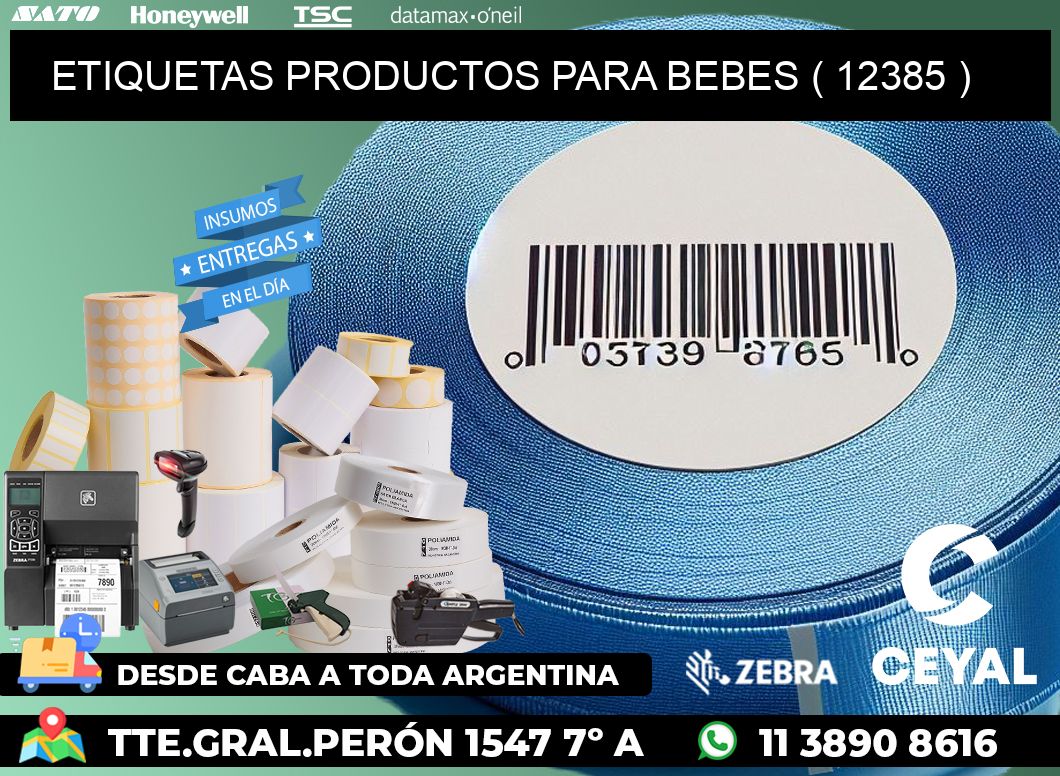 ETIQUETAS PRODUCTOS PARA BEBES ( 12385 )