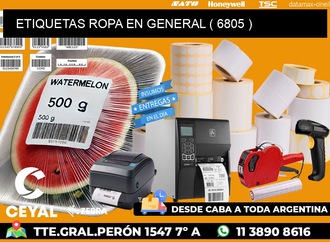 ETIQUETAS ROPA EN GENERAL ( 6805 )