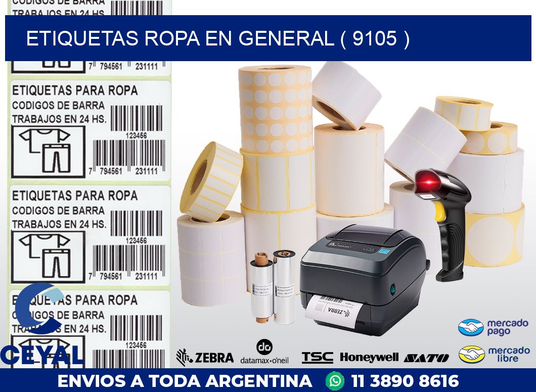 ETIQUETAS ROPA EN GENERAL ( 9105 )