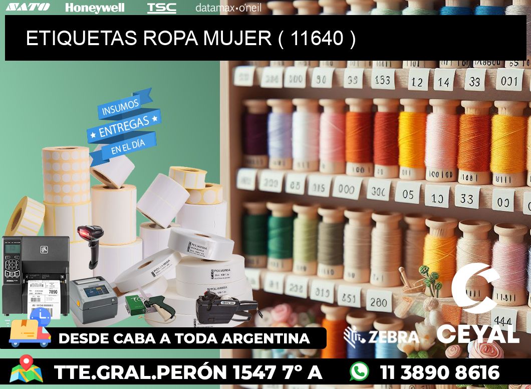 ETIQUETAS ROPA MUJER ( 11640 )