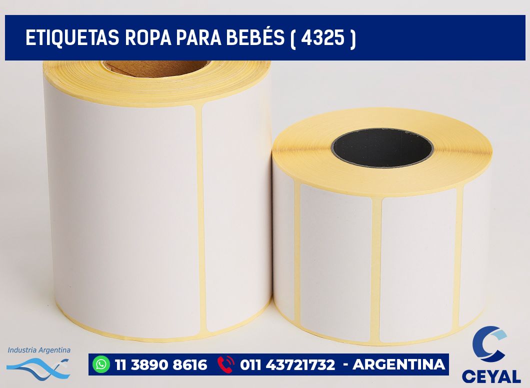 ETIQUETAS ROPA PARA BEBÉS ( 4325 )