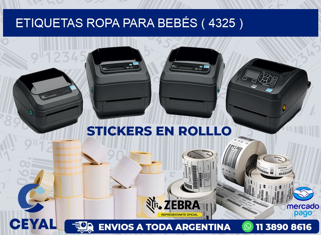 ETIQUETAS ROPA PARA BEBÉS ( 4325 )