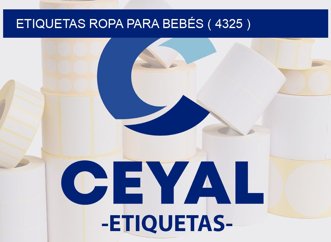 ETIQUETAS ROPA PARA BEBÉS ( 4325 )