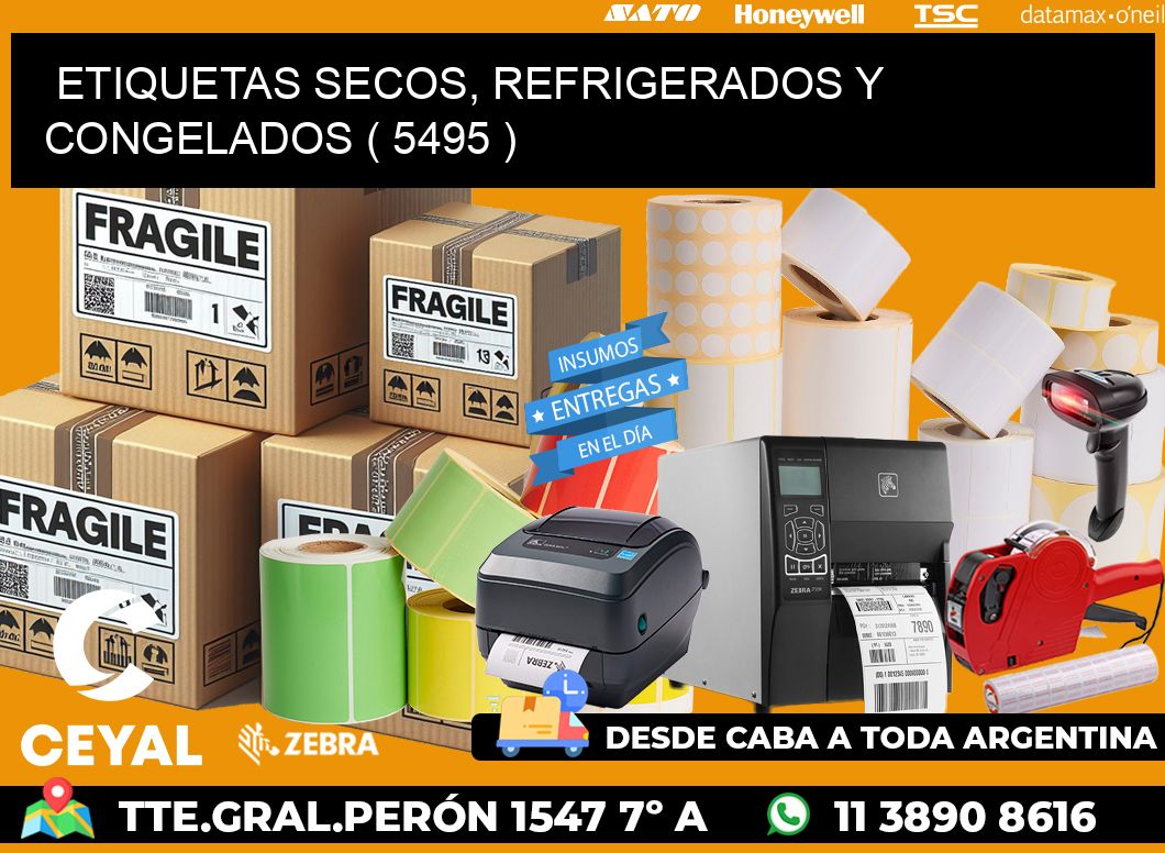 ETIQUETAS SECOS, REFRIGERADOS Y CONGELADOS ( 5495 )