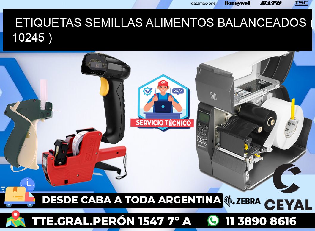 ETIQUETAS SEMILLAS ALIMENTOS BALANCEADOS ( 10245 )