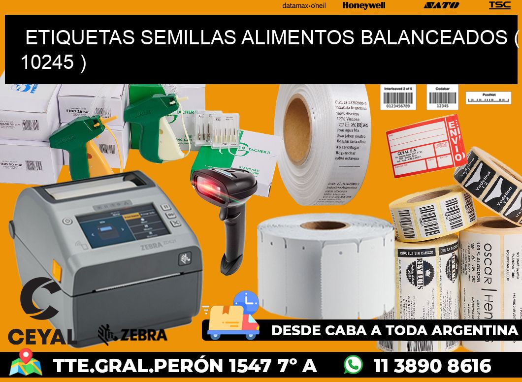 ETIQUETAS SEMILLAS ALIMENTOS BALANCEADOS ( 10245 )
