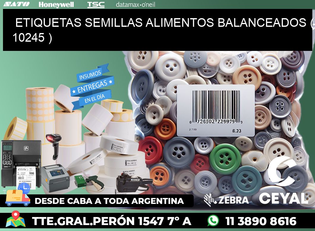 ETIQUETAS SEMILLAS ALIMENTOS BALANCEADOS ( 10245 )