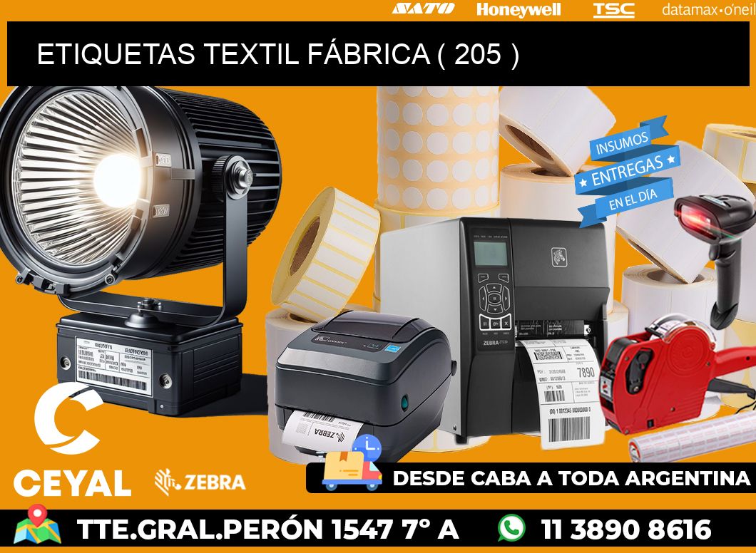 ETIQUETAS TEXTIL FÁBRICA ( 205 )