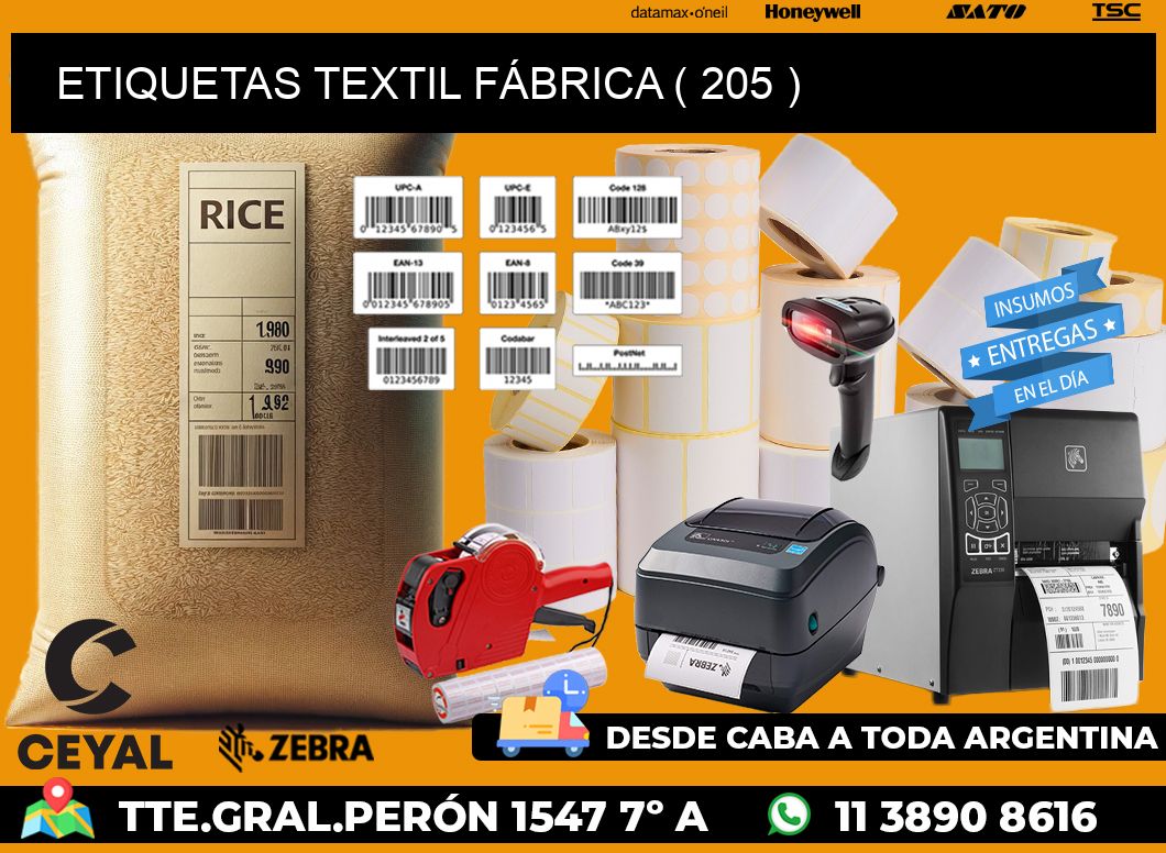 ETIQUETAS TEXTIL FÁBRICA ( 205 )