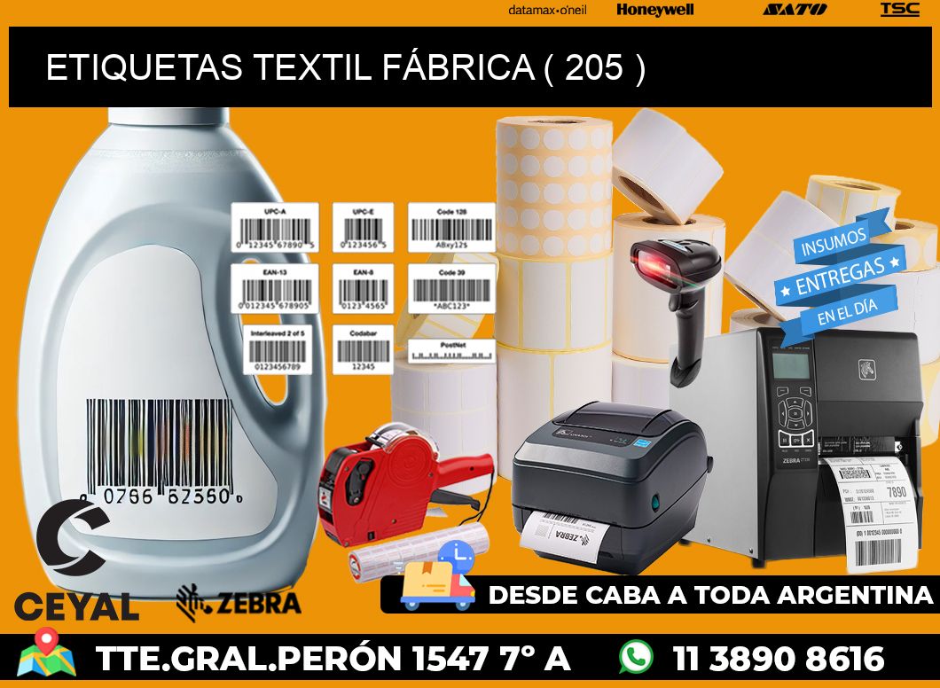 ETIQUETAS TEXTIL FÁBRICA ( 205 )