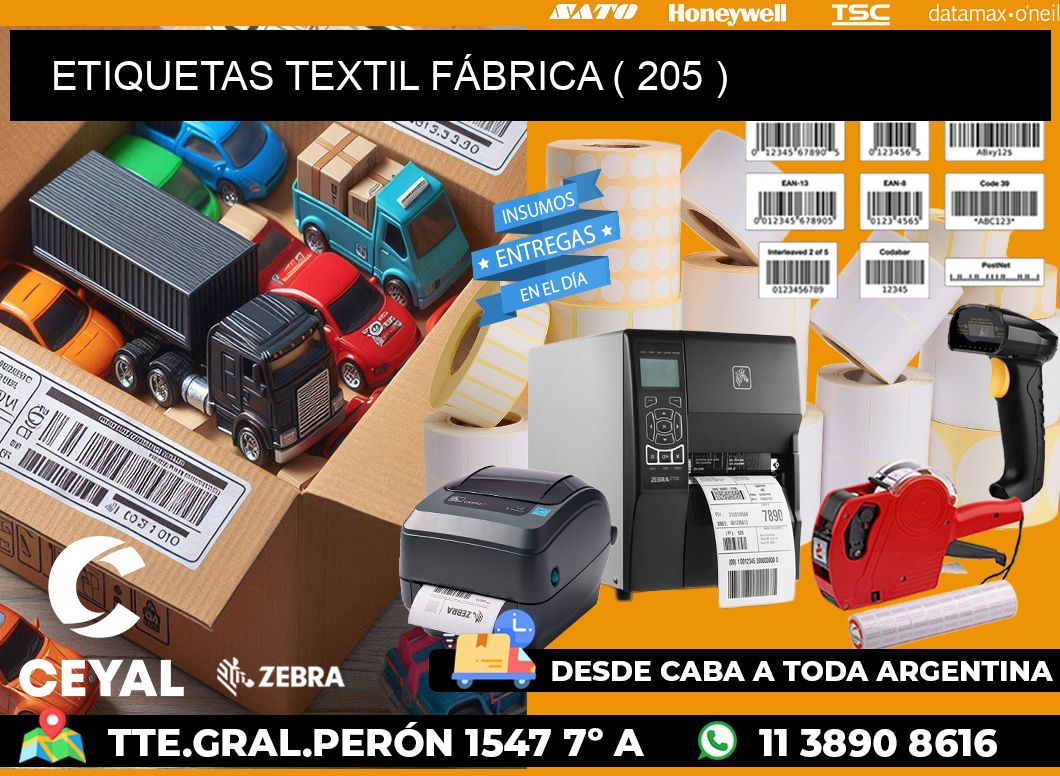 ETIQUETAS TEXTIL FÁBRICA ( 205 )